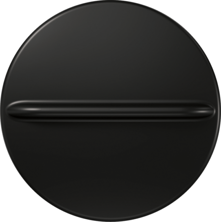 A fixed matte black peephole cover